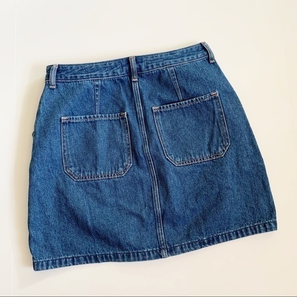 Hollister Ultra High Rise Zip Front Denim Skirt - Picture 11 of 11